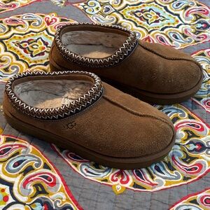 UGG Chestnut Suede Slippers